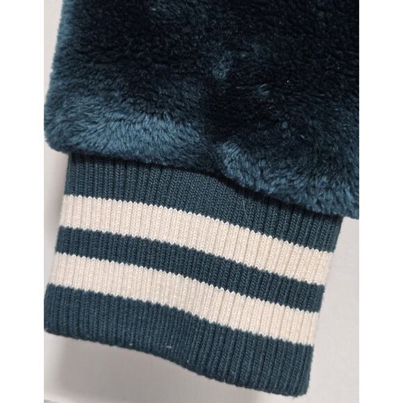 Bench Womens M Color Block Bomber Jacket Ponderosa Pine SOFT Sherpa Ribbed Trim - Picture 11 of 15